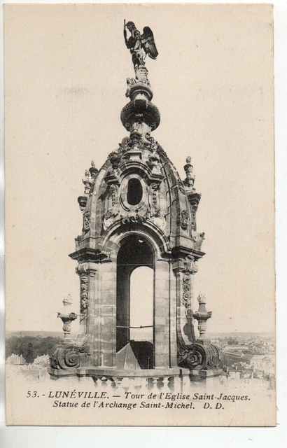 LUNEVILLE - Meurthe et Moselle - CPA 54 - Statue of the Archangel St Michael