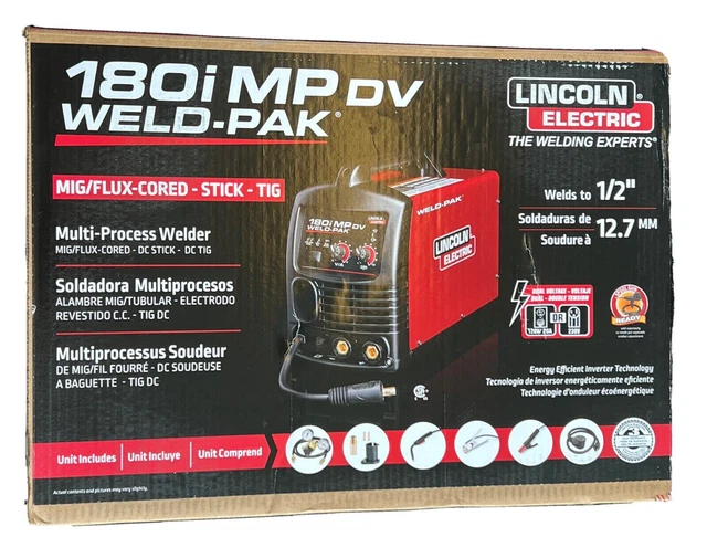 Lincoln K5257-1 Multi-Process 180 Amp Mig Stick Tig Welder 180i MP Dual Voltage