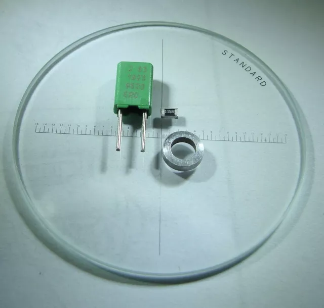 35mm CROSSHAIR RETICLE Metric Scale for Microscope, eye Loupe Lupe made in Japan 3