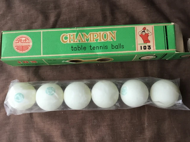Boîte Vintage De 2 Balles Halex - Tennis De Table / Ping-pong - Collector