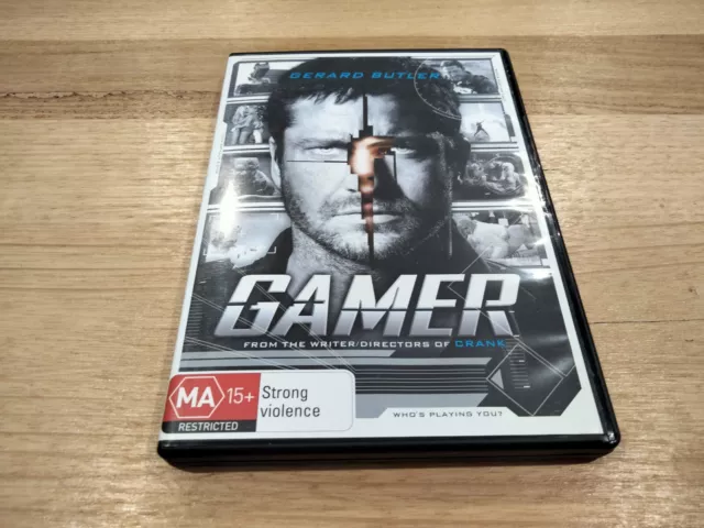 GAMER DVD GC Region 4 Gerard Butler Logan Lerman Action Sci-Fi