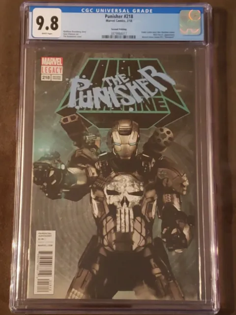 Punisher #218 (CGC 9.8) - 2nd Print - Punisher Dons War Machine Armor - Sold Out