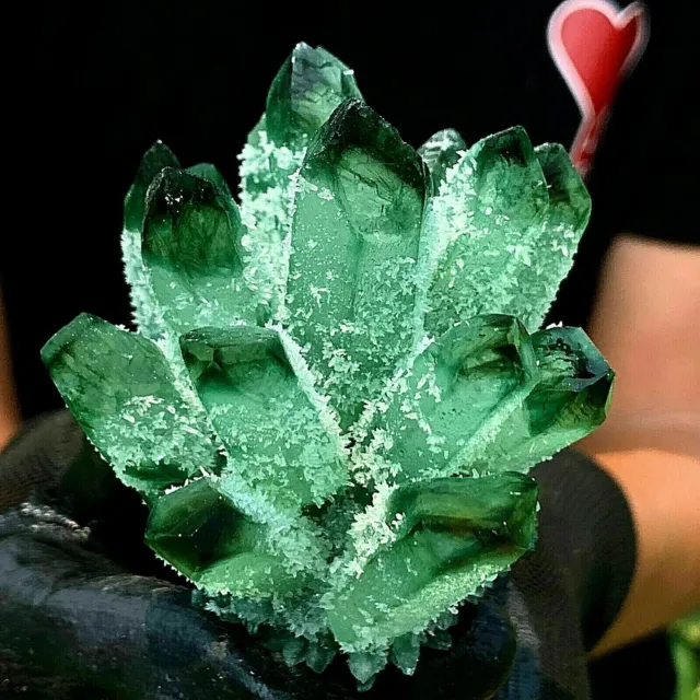 New Find Green Phantom Quartz Crystal Cluster Mineral Specimen Healing 200-1000G