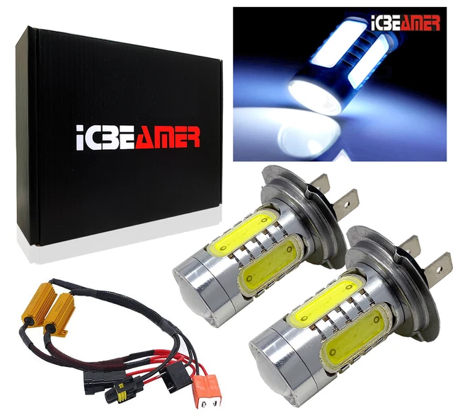 H7 Canbus COB LED 12V 11W Xenon White Fit High Beam Fog Light Bulb DRL R403