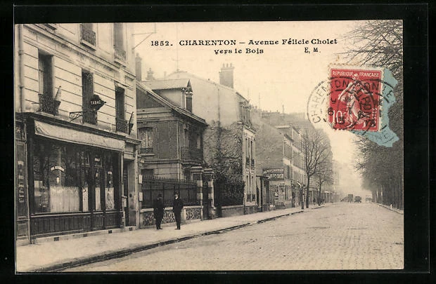 CPA Charenton, Avenue Félicie Cholet vers le Bois 1913