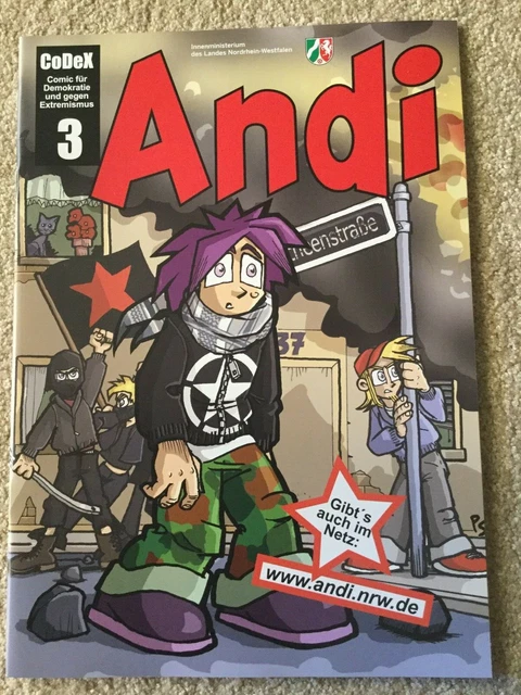 COMIC ANDI - LINKSEXTREMISMUS - Aufklärungsheft Nr. 3 - Politische Bildung SED