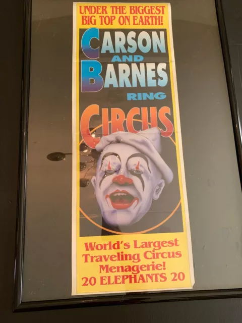 Vintage Carson Barnes Circus Poster