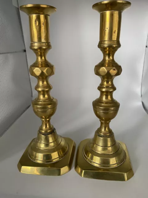 A Pair Of Vintage Brass Candlesticks Unrepeatable Buy