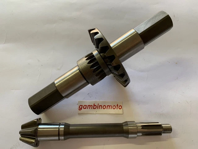 Coppia Conica Per Motozappa Brumi Pulce: Pignone Z10 E Corona Z18, Attacco Esagono 19mm, PRAI