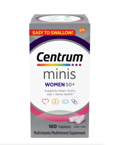 Centrum Minis Women's 50+ Multivitamin & Multimineral, 160 Tablets Exp 07/2024