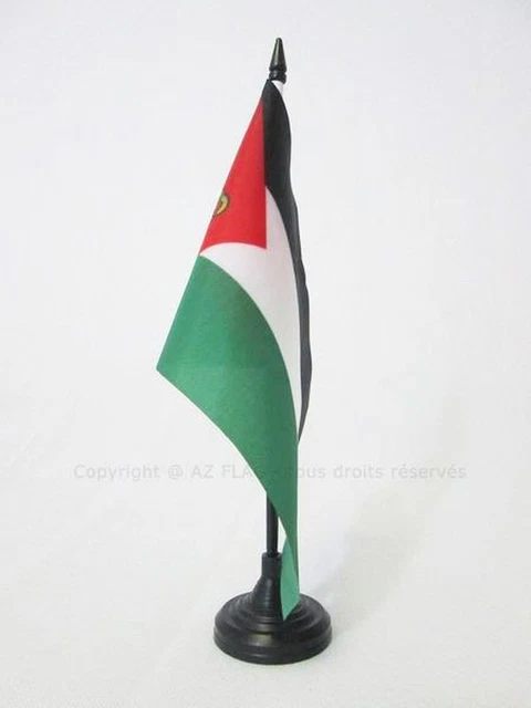 AZ FLAG - Drapeau De Table Grand Liban 1920-1943 (21x14cm) - Petit Drapeau Bureau Avec Socle Et Hampe - Polyester Haute Qualité