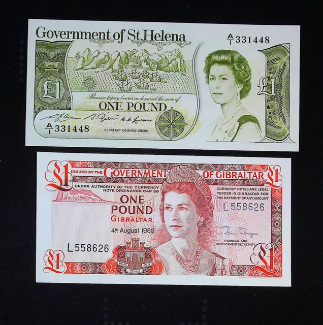 2 billets LA REINE GIBRALTAR / St HELENE neuf/unc