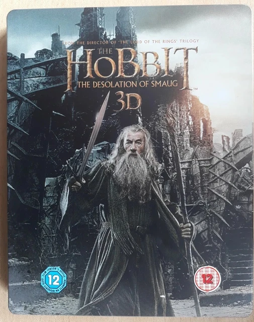 The Hobbit: Desolation Of Smaug (3D Blu-Ray Steelbook, 4 Disc Blu-Ray Set, 2014)