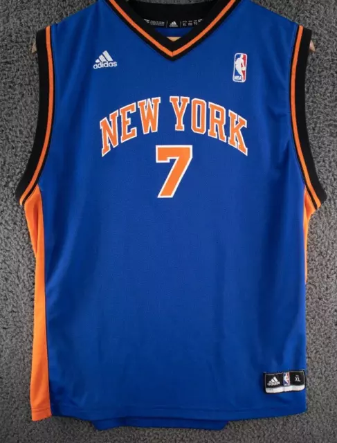 NBA Adidas New York Knicks Carmelo Anthony Melo Nickname Jersey Kids XL