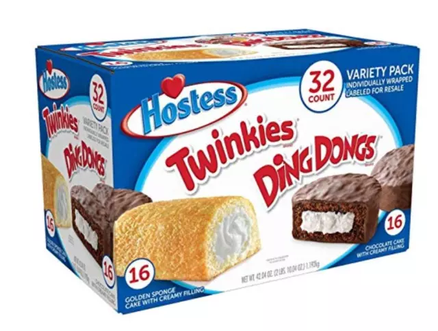 Hostess Twinkies & Ding Dongs 16 Twinkies & 16 Ding Dongs 2 Pack