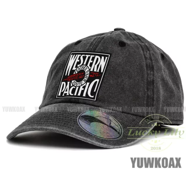 WESTERN PACIFIC RAILROAD Unisex Baseball Cap Dad Hat Adjustable Denim Hat Caps
