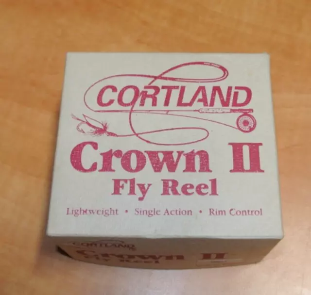 Cortland Crown Vintage fly reel NIB RARE England Rim Control Single Action