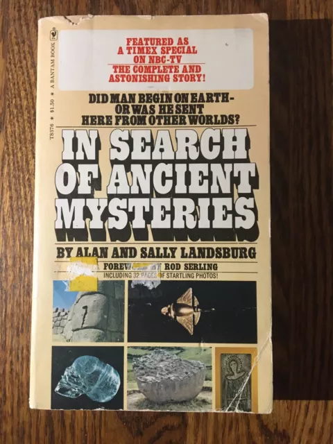 IN SEARCH OF ANCIENT MYSTERIES  Alan Landsburg  1974 paperback SERLING FOREWORD