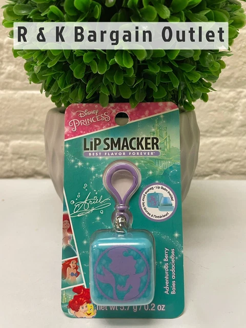 Disney Princess Ariel Lip Smacker Cube Lip Balm Keychain Clip Adventurous Berry