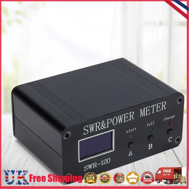 Misuratore di potenza 1,8 MHz-50 MHz Tipo-C Carica 0,5W-120W Watt Metro con indicatore