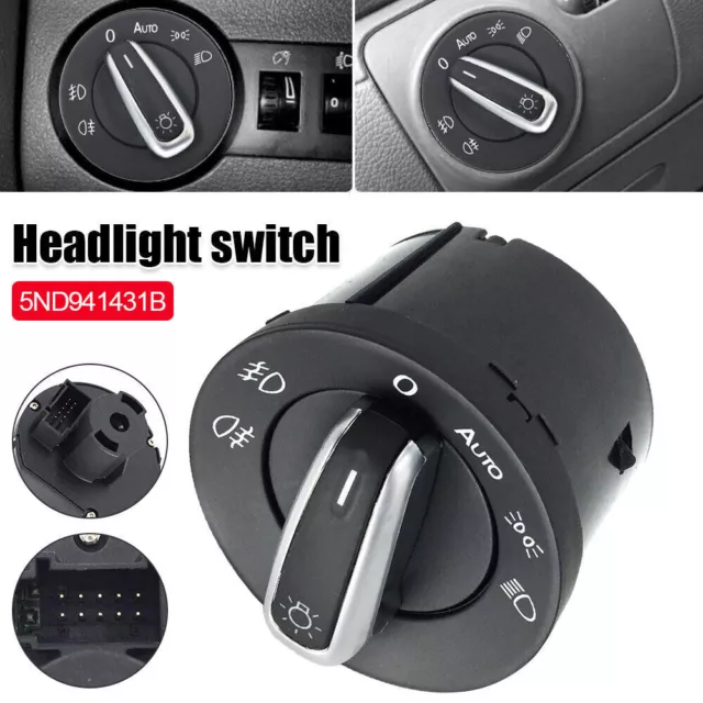 Scheinwerfer Lichtschalter +Auto Schalter Sensor Für VW Golf 5 6 Jetta  Tiguan DE
