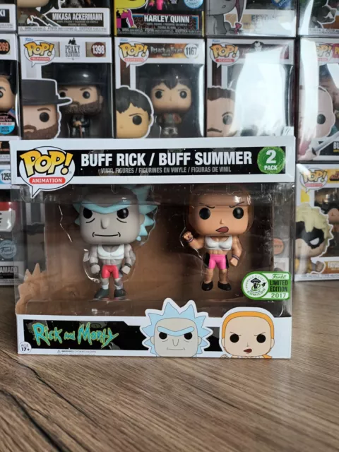 FUNKO POP RICK Morty Buff Rick Buff Summer ECCC 2017 2