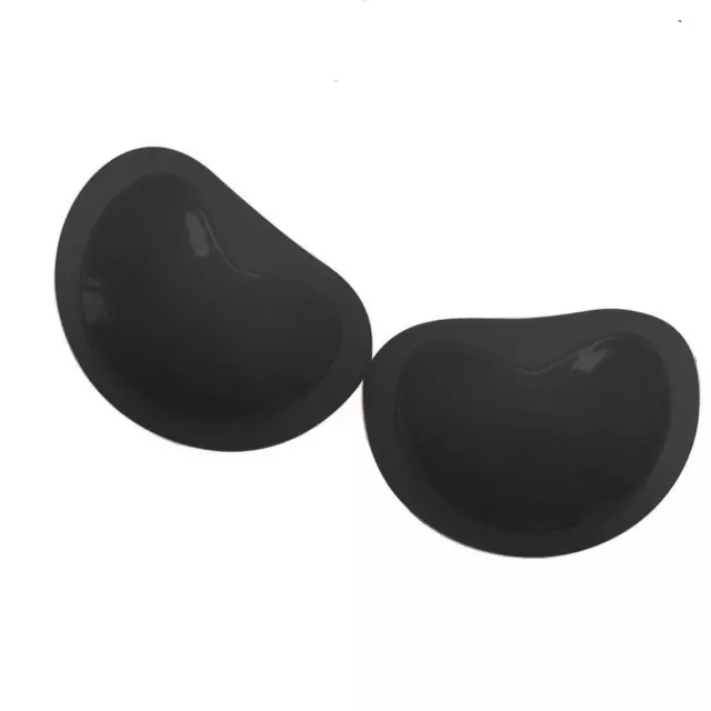 1 Pair Women Bikini Push Up Sponge Bra Pad Breathable Chest Pad (Black)