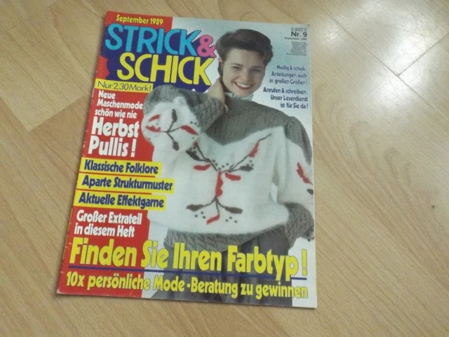 💜 Strick & Schick NR,9/1989  Handarbeit > Häkeln & Stricken > Anleitungen