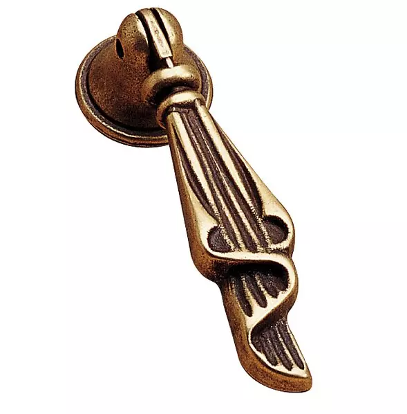 French Provincial Furniture Dresser Drawer Pull 2 13/16" Long Pendant Drop Pull