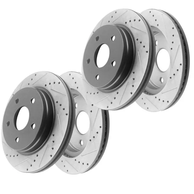 Front and Rear Drilled Rotorsfor RAM 1500 Durango RAM 1500 Chrysler Aspen  A4N