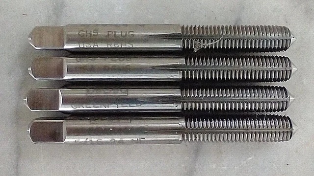 5/16-24 NF GH5 GREENFIELD Thread Forming Roll Form Plug Tap R6H5 USA Lot of 4 pc