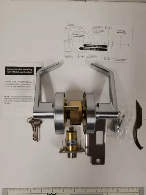 Doormerica Lever Lock DX-LHV53, Entrance, US26D