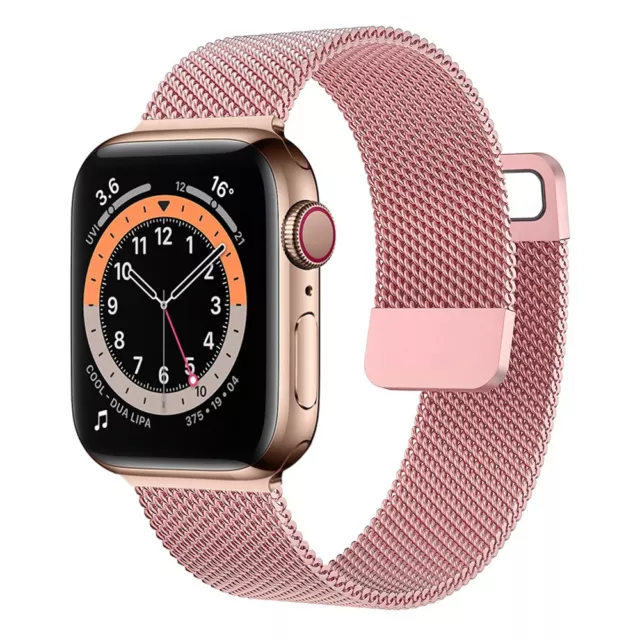 For Apple Watch Ultra2 Band Series 9 8 7 6 5 4 SE Magnetic Stainless Steel Strap