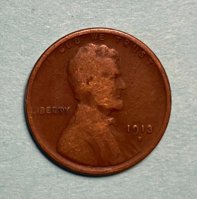 (1) 1913-S Lincoln Wheat Pennies US Penny Cents Liberty US Coins Small Cents