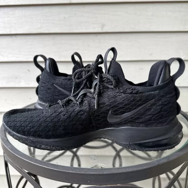 Lebron 15 low triple black cheap