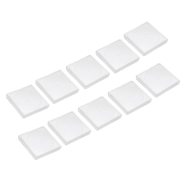 10 ud. soporte para monedas maletín de colección de monedas, caja de visualización de monedas, para monedas de 17-37 mm, blanco