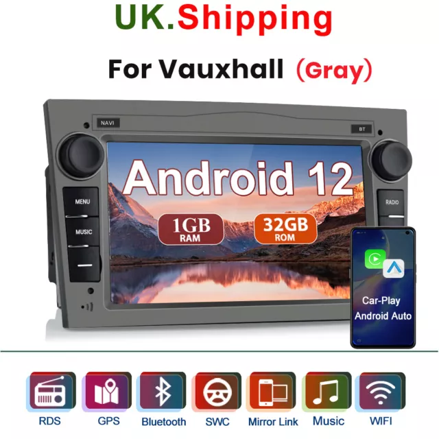 For Vauxhall/Opel Astra Corsa Vectra Android 12 Carplay Stereo GPS Sat Nav Radio