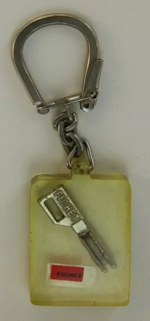 porte clé FICHET Sécurité Bâtiment France Portachiavi key ring Schlüsselring