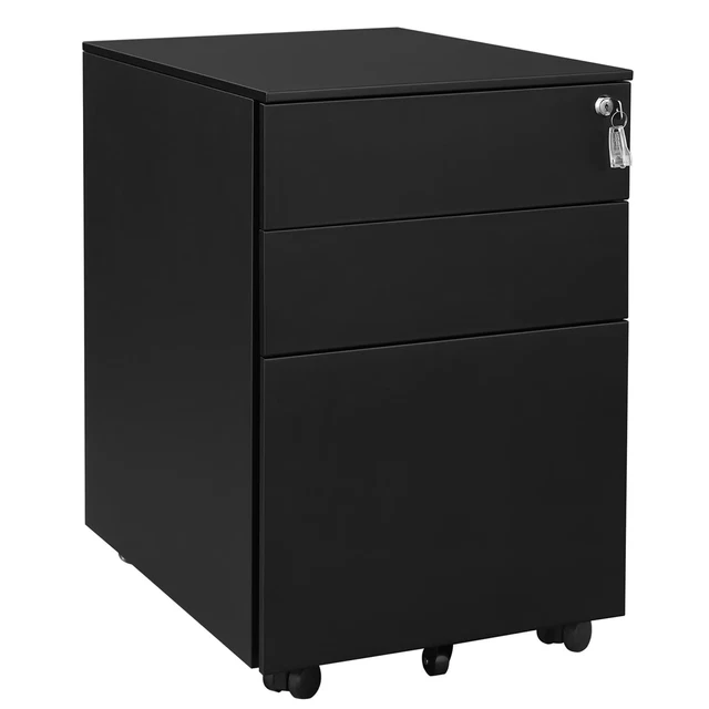 Rollcontainer  Stahl mit Schubladen Büroschrank Rollwagen Büroschrank