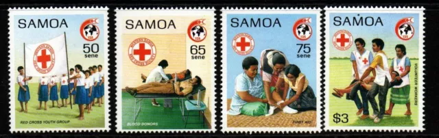 Samoa Sg826/9 1989 Red Cross Mnh