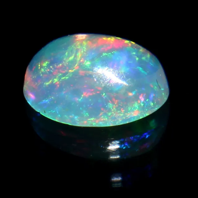 Natural Ethiopian Welo Fire Opal Oval Cabochon Loose Gemstone 3x5 mm #04 3