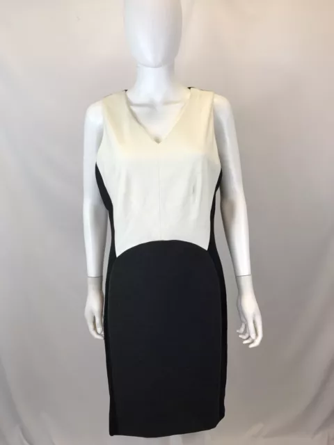 Vince Camuto Women's Black White Gray Sleeveless Dress Sz 14 $159