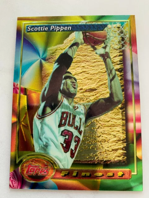 1993-94 TOPPS FINEST Scottie Pippen Refractor #208 PSA 8 NM-MT