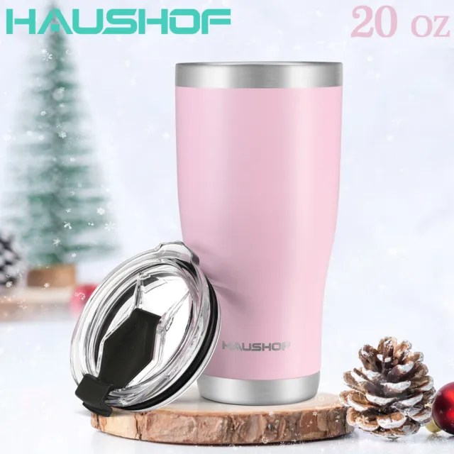 HAUSHOF 20 oz Tumbler Travel Mug Stainless Steel Vacuum Insulated Coffee Tumbler