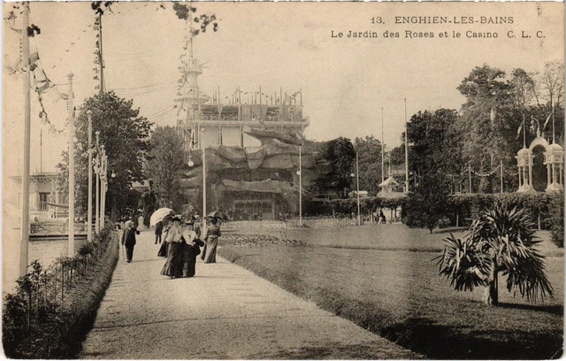 CPA Enghien Le Jardin des Roses et le Casino (1317952)