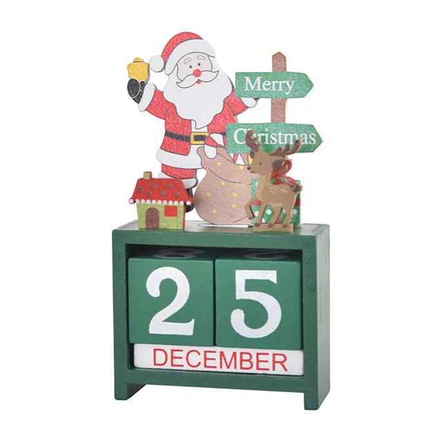 Socle En Bois Pour Calendrier Ou Cartes - Support Multifonction Pour Table, Bureau, Décoration Rustique