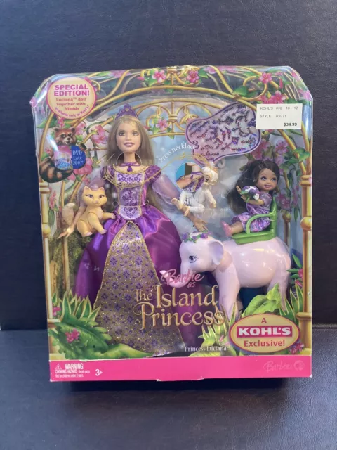 Mattel 2007 Barbie Island Princess Doll Luciana Together With Friends No Sound