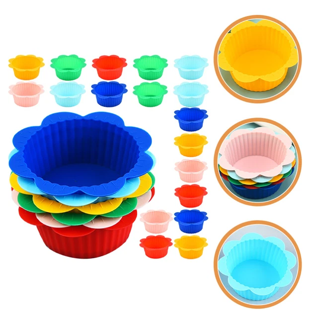 Mini muffins de silicona soporte para cupcakes delineador de cupcakes gel de sílice