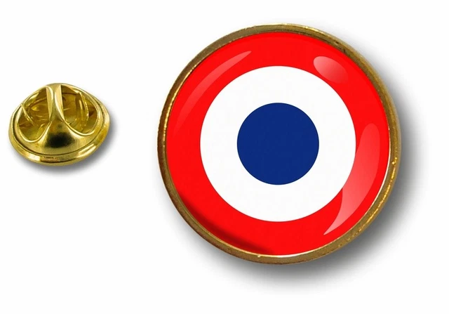 Lot De 2 Pin's Cocarde Française - Épinglette Drapeau France Patriotique - 17,5mm