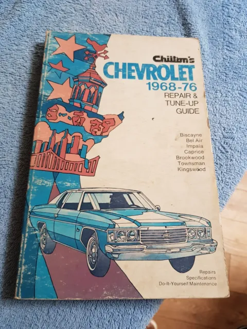 Chevrolet 1968-1976 Chilton Werkstatthandbuch sehr guter Zustand Biscayne Bel Air Impala Caprice